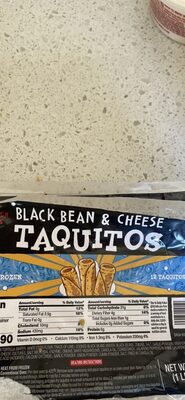 Black Bean & Cheese Taquitos