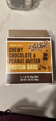 Chewy Chocolate & Peanut Butter Protein Bars