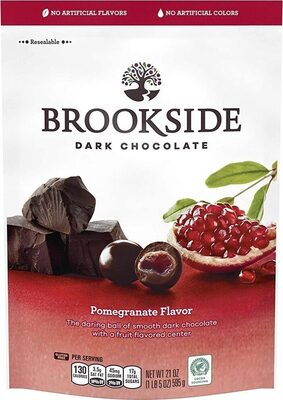 Pomegranate flavor dark chocolate