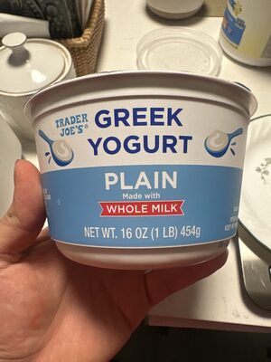 Plain Greek Whole Milk Yogurt