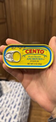Cento, flat fillet anchovies