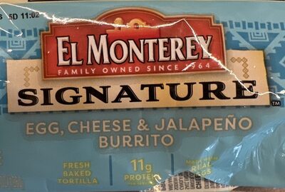 Jalapeno egg & cheese breakfast burrito