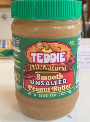 Teddie all Natural smooth un-salted peanut butter
