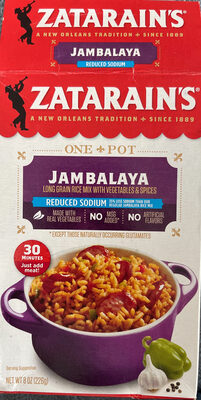 Jambalaya reduced sodium rice dinner mix