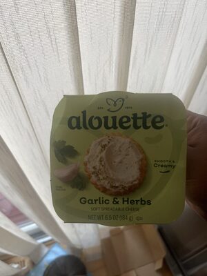 Alouette garlic &herbs soft spreadable cheese