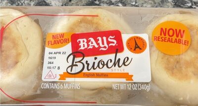 Bays Brioche english muffins