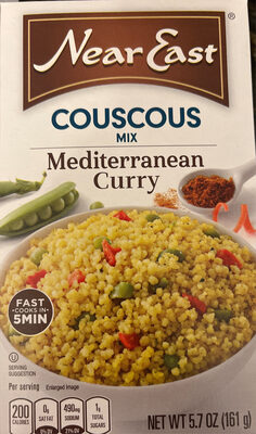 Near East Mediterranean Curry Couscous Mix 5.7 Ounce Paper Box