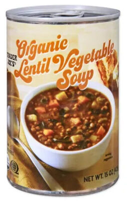 Organic Lentil Vegetable Soup