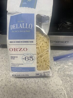 Orzo no. 65, enriched macaroni product