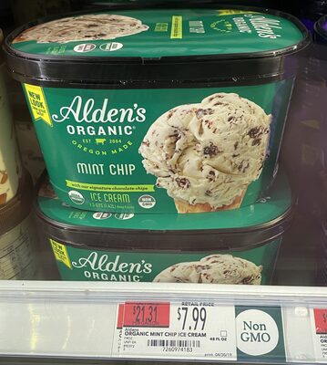 Mint chip ice cream, mint chip