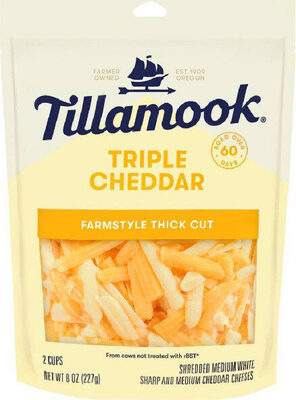 Triple cheddar shredded cheese