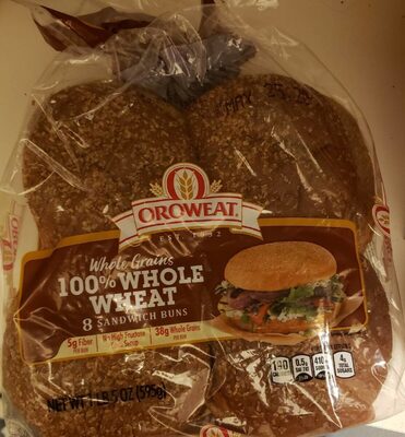Whole wheat sandwich buns