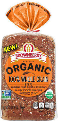 Organic whole grain sandwich bread