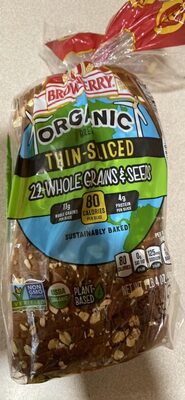 Organic Thin-Sliced 22 Whole Grains & Seeds Bread