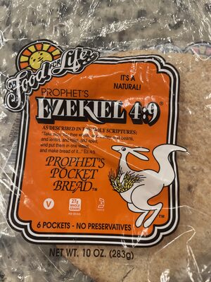 Food for life, ezekiel 4:9, whole grain pocket bread
