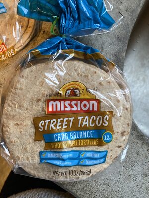 Street tacos carb balance whole wheat tortillas count