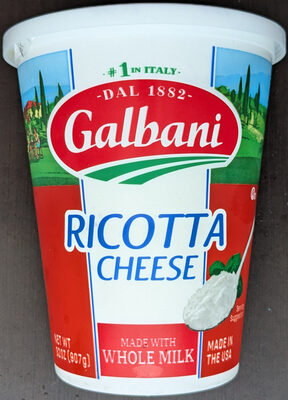 Whole Milk Ricotta Cheese