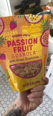 PASSION FRUIT GRANOLA with Dried Raspberries