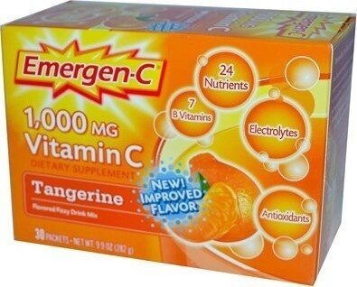 Vitamin c tangerine flavored drink mix packets