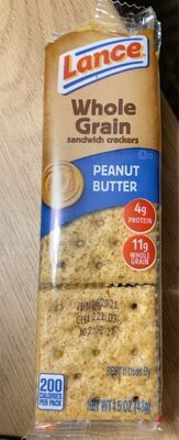 Lance Whole Grain sandwich crackers (Peanut Butter)