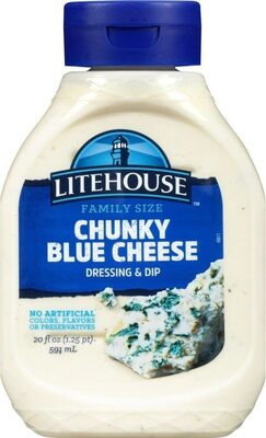 Chunky blue cheese dressing & dip family size squeeze bottle