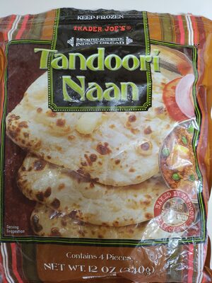 Trader Joe's Tandoori Naan Contains 4 Pieces