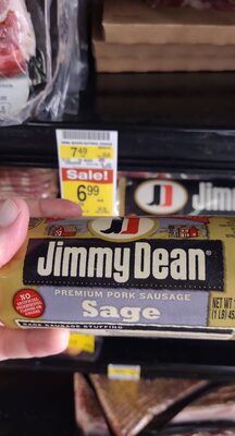 Premium pork sausage sage