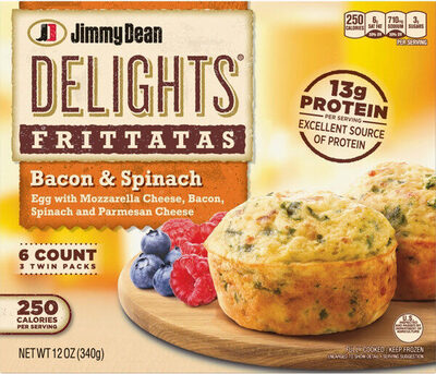 Delights, Frittatas, Bacon & Spinach