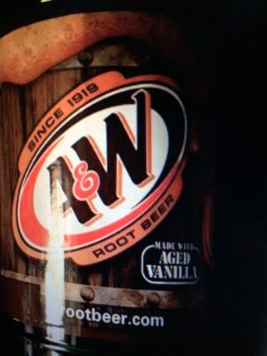 Naturally & artificially flavored soda made with aged vanilla, root beer