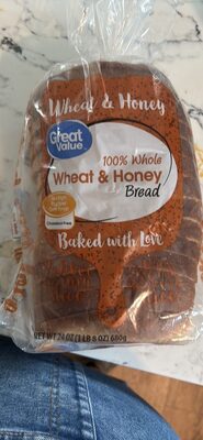 100% Whole Wheat & Honey Bread