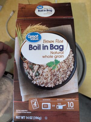 Brown Rice Boil in Bag Natural whole grain