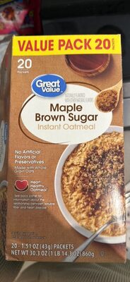 Maple Brown Sugar Instant Oatmeal