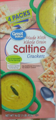 Saltine Crackers With Whole Grain