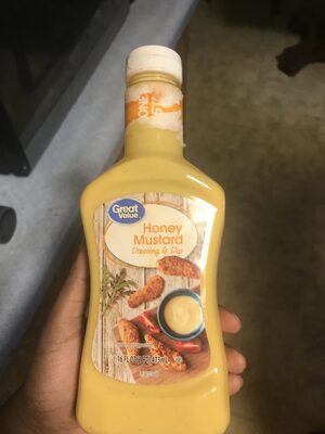 Great value, honey mustard dressing & dip, tangy