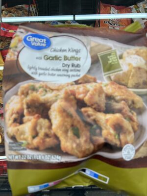 Chicken wings with garlic butter dry rub