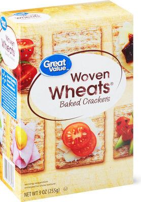 Woven Squares, Whole Grain Snack Crackers