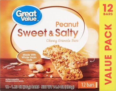 Peanut Sweet & Salty Chewy Granola Bars