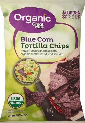 Organic great value blue corn tortilla chips