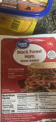 Black Forest Ham Water Added