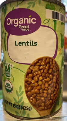 Organic lentils