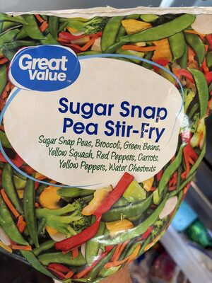 Great Value Sugar Snap Pea Stir Fry, Mixed Vegetables, 20 oz Bag
