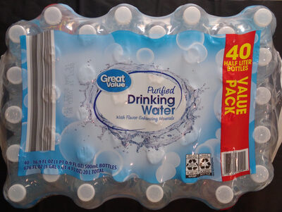 Purified Drinking Water with Flavor-Enhancing Minerals 40 Bottle Value Pack