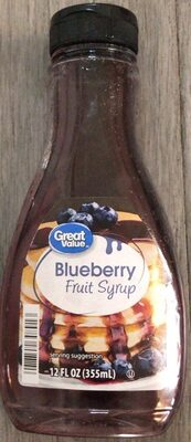 Blueberry fruit syrup