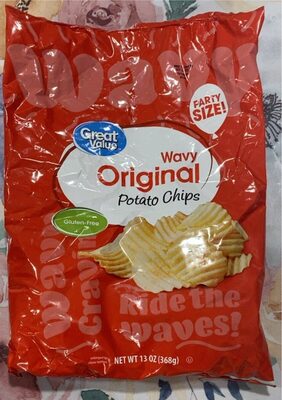 Wavy original potato chips