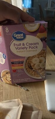 Fruit & Cream Variety Pack Instant Oatmeal