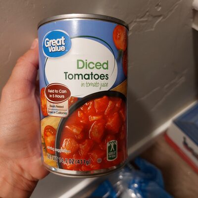 Canned dices tomatoes