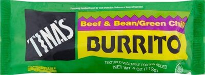 Beef & Bean / Green Chili Burrito