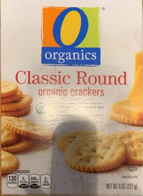 Classic round organic crackers