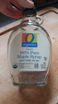 Organic pure maple syrup