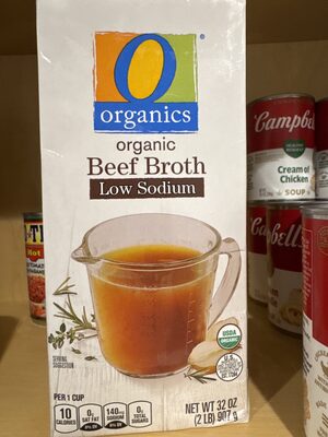 Organic low sodium beef broth